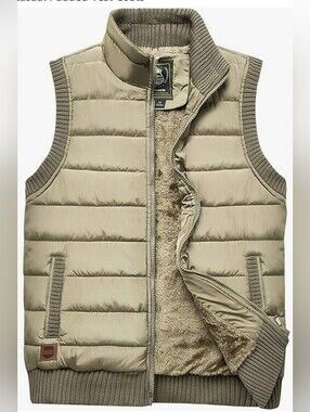  NWT Men's Outdoor Stand Collar Fleece Vest